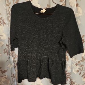 Mata Traders Textured Black Blouse